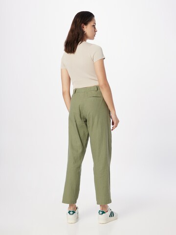 regular Pantaloni con piega frontale 'LINO' di Springfield in verde