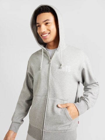 LEVI'S ® Sweatjacke 'Relaxed Graphic Zipup' in Grau