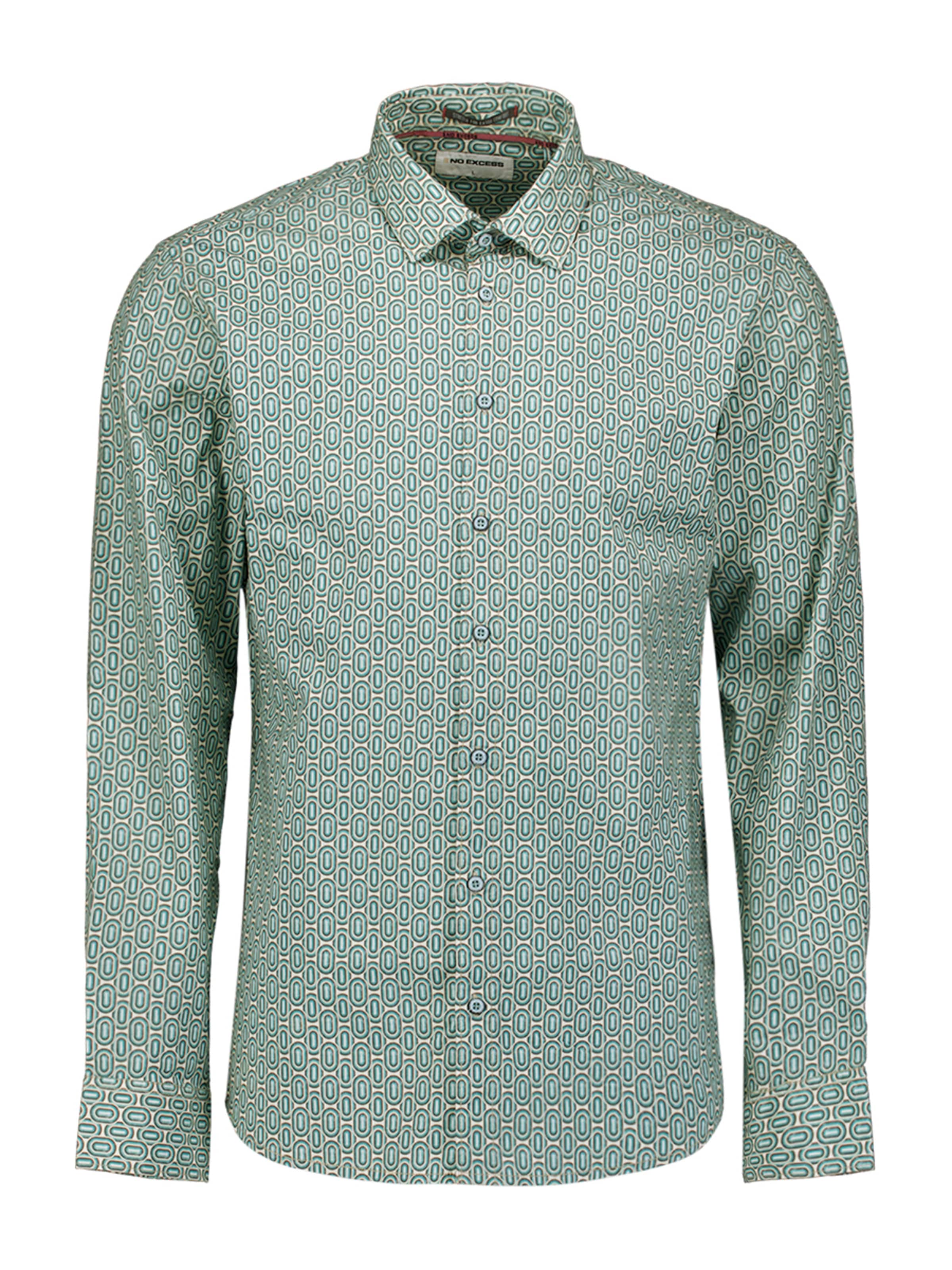 No Excess Regular fit Πουκάμισο σε μπλε: μπροστά