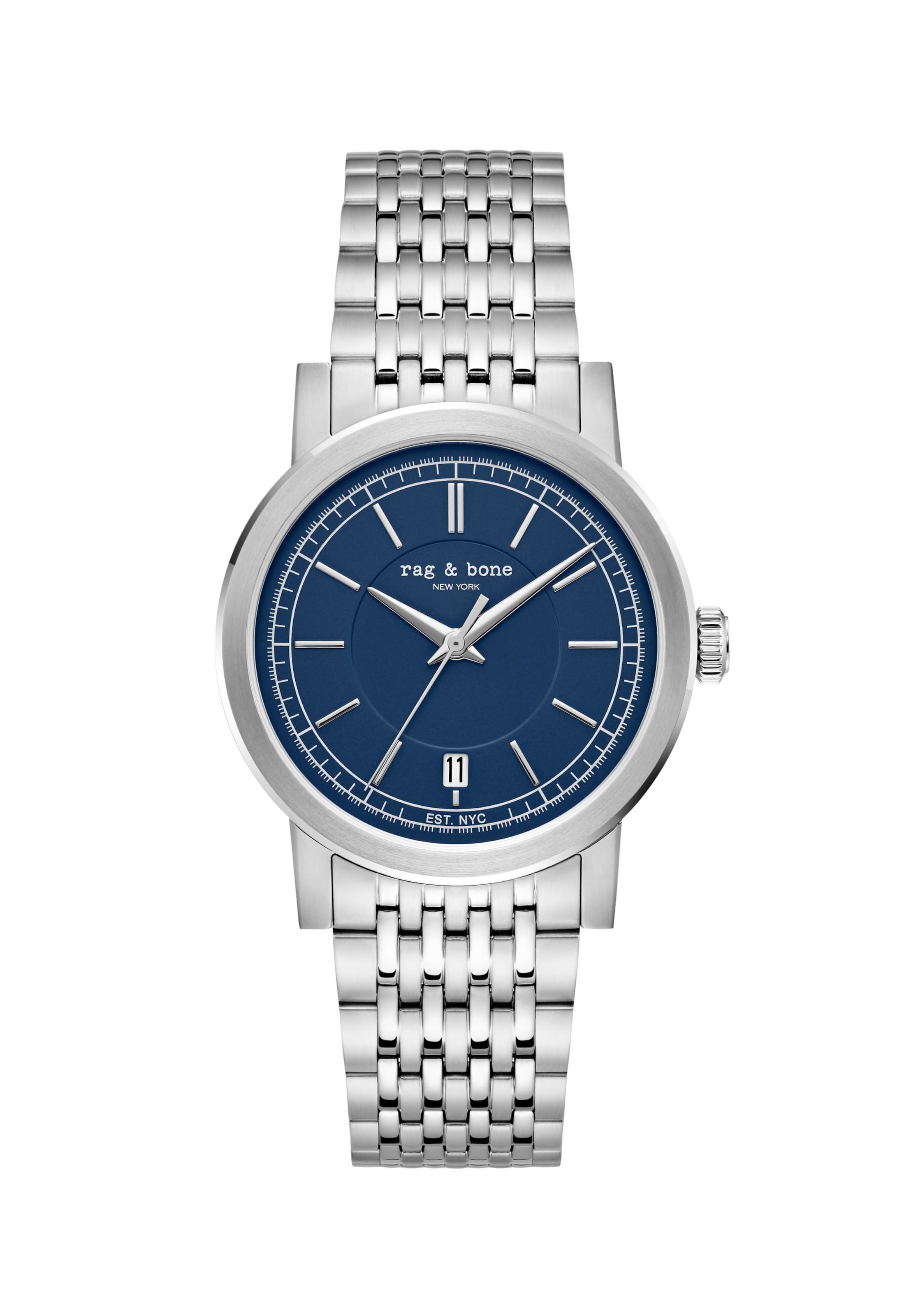 rag & bone Analog watch ' Reign ' in Silver: front