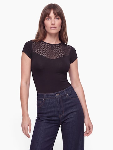 Tricou body 'Sari' de la ABOUT YOU pe negru: față