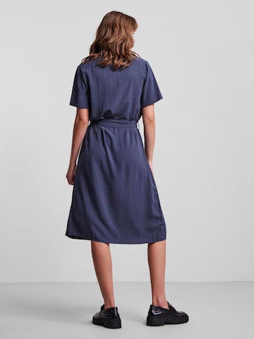 PIECES Shirt Dress 'Olivia' in Blue