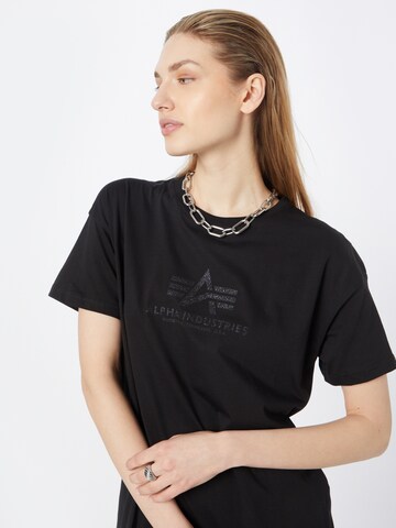 ALPHA INDUSTRIES Shirt in Zwart