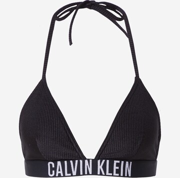 Calvin Klein Swimwear Τρίγωνο Τοπ μπικίνι σε μαύρο: μπροστά