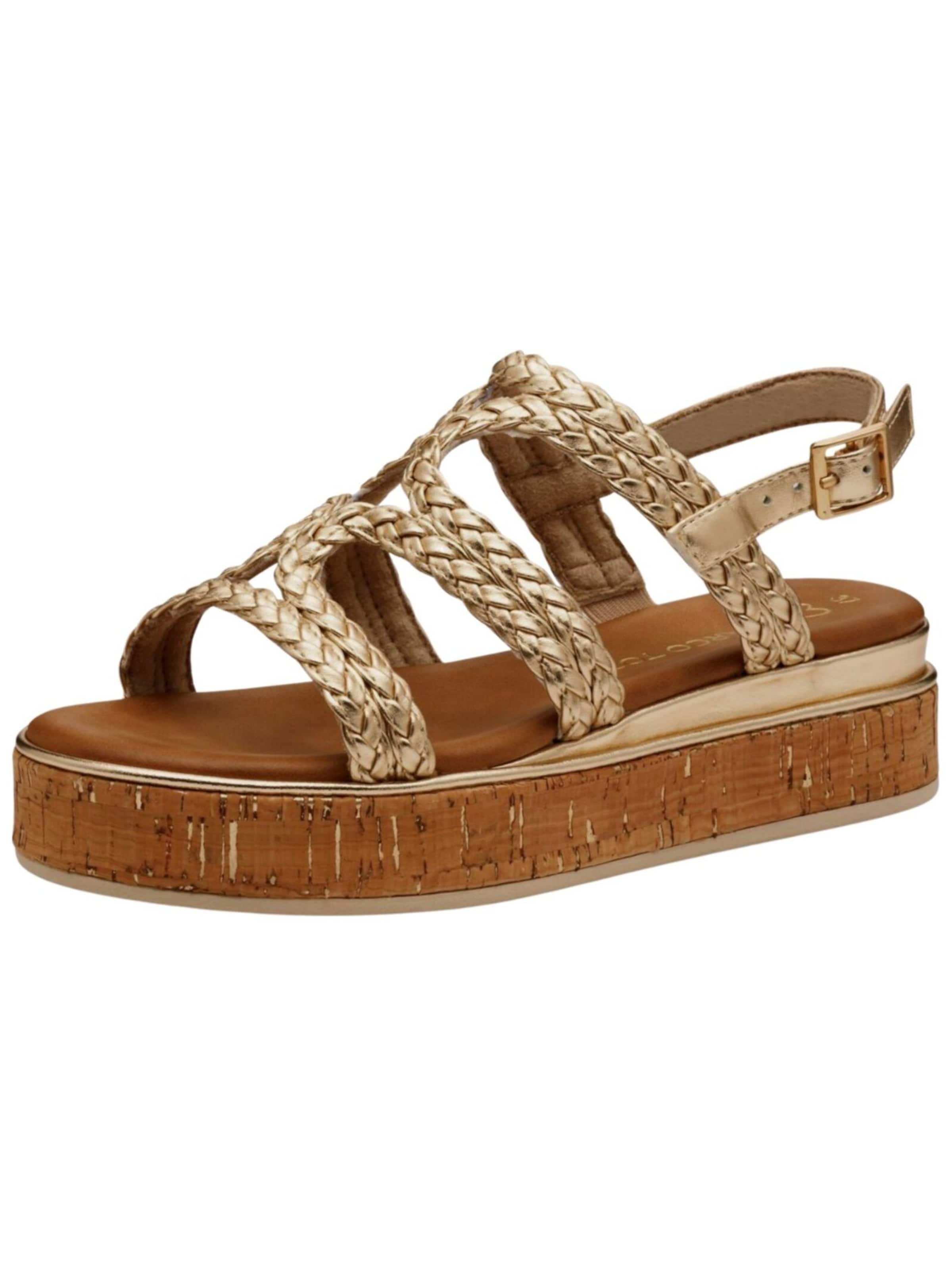 Sandalo con cinturino di MARCO TOZZI in oro: frontale