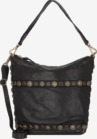 Campomaggi Shoulder Bag in Black: front