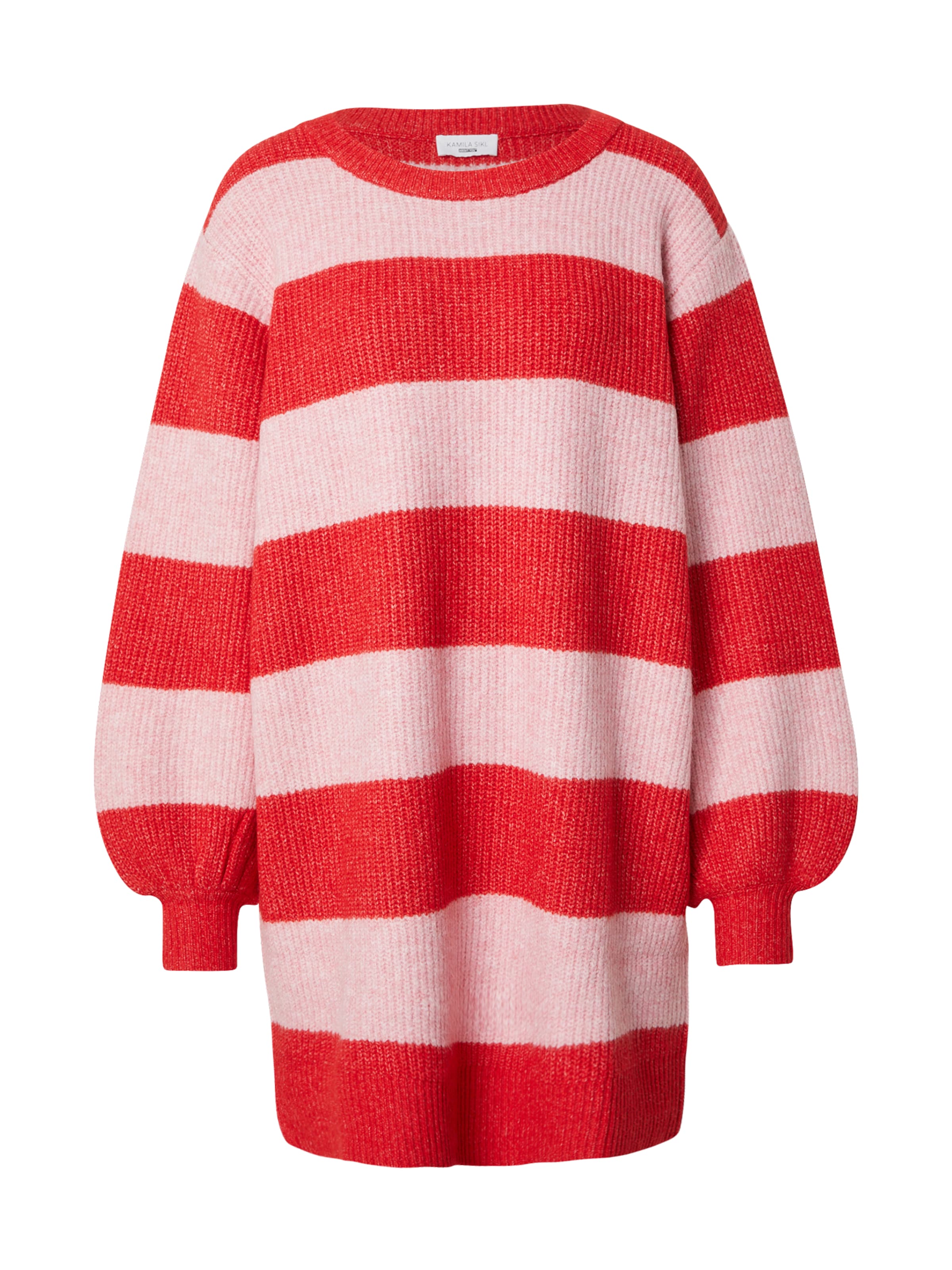 Kamila Šikl Robes en maille en rouge, Vue avec produit