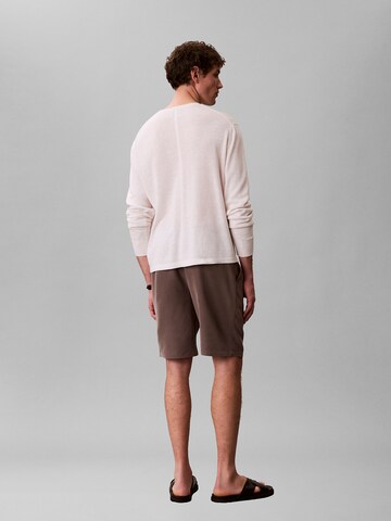 Calvin Klein Loosefit Hose in Braun