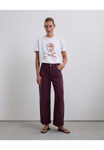 Scalpers Тениска в бяло: отпред