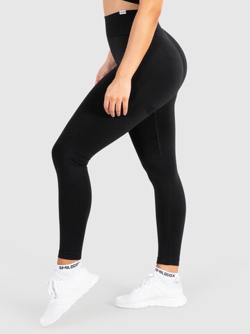 Smilodox Skinny Leggings 'Slayton Scrunch' in Schwarz