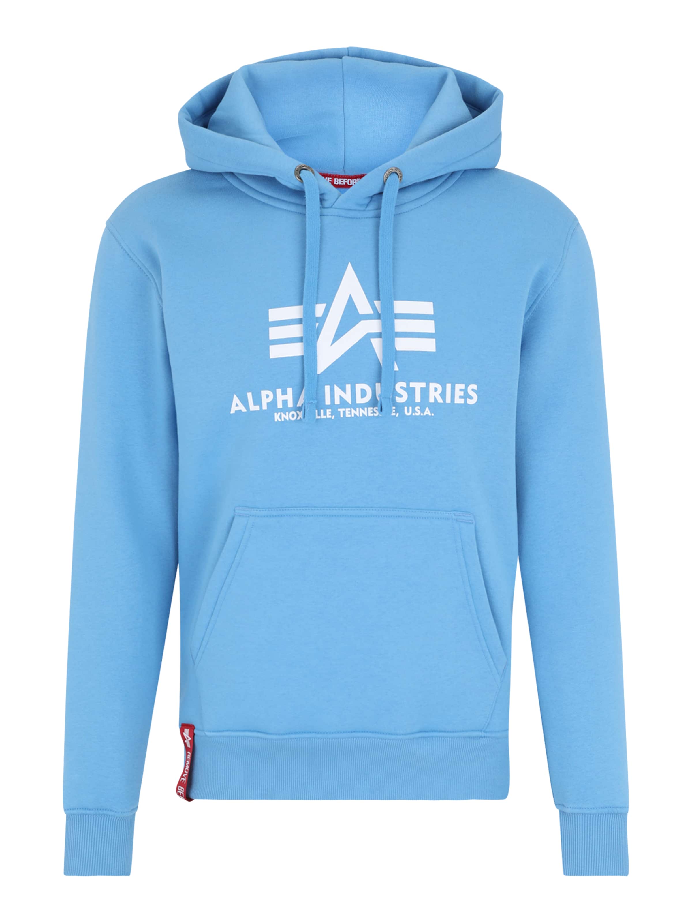 ALPHA INDUSTRIES Mikina – modrá: přední strana