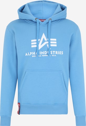 Sweat-shirt ALPHA INDUSTRIES en bleu : devant