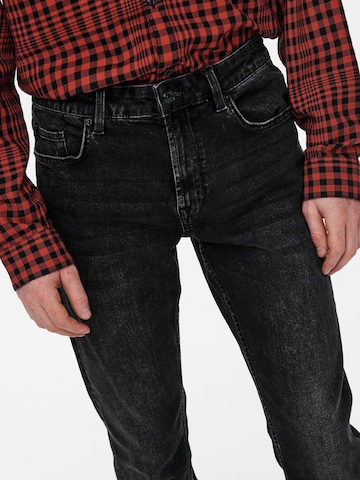 Only & Sons Slimfit Jeans 'Weft' in Zwart