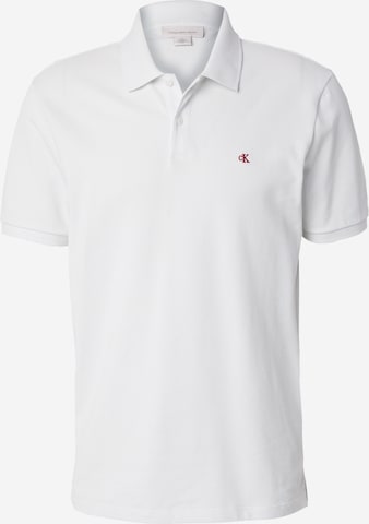 Tricou de la Calvin Klein Jeans pe alb: față