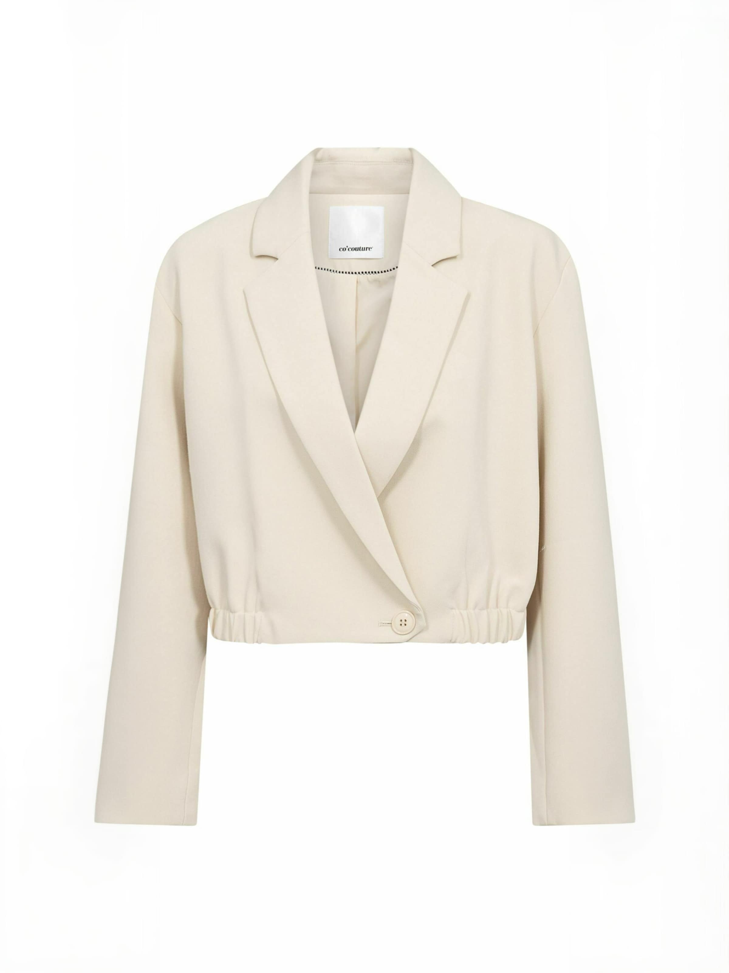 co'couture - Blazer ' AcrileCC ' en beige: frente