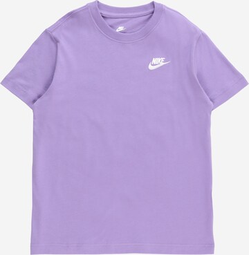 Nike Sportswear Shirt in Lila: voorkant