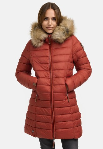 Cappotto invernale 'Rose' di MARIKOO in arancione: frontale