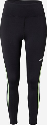 4F Skinny Sportbroek in Zwart: voorkant