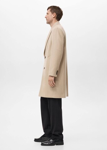 MANGO MAN Between-Seasons Coat 'Landon' in Beige