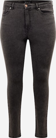 ONLY Carmakoma - Vaquero 'CARROSE' en negro: frente