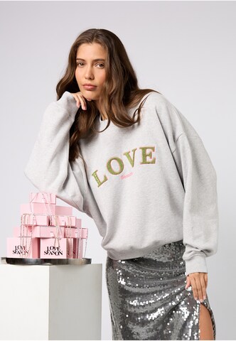 OH APRIL Sweatshirt 'Love' in Grau