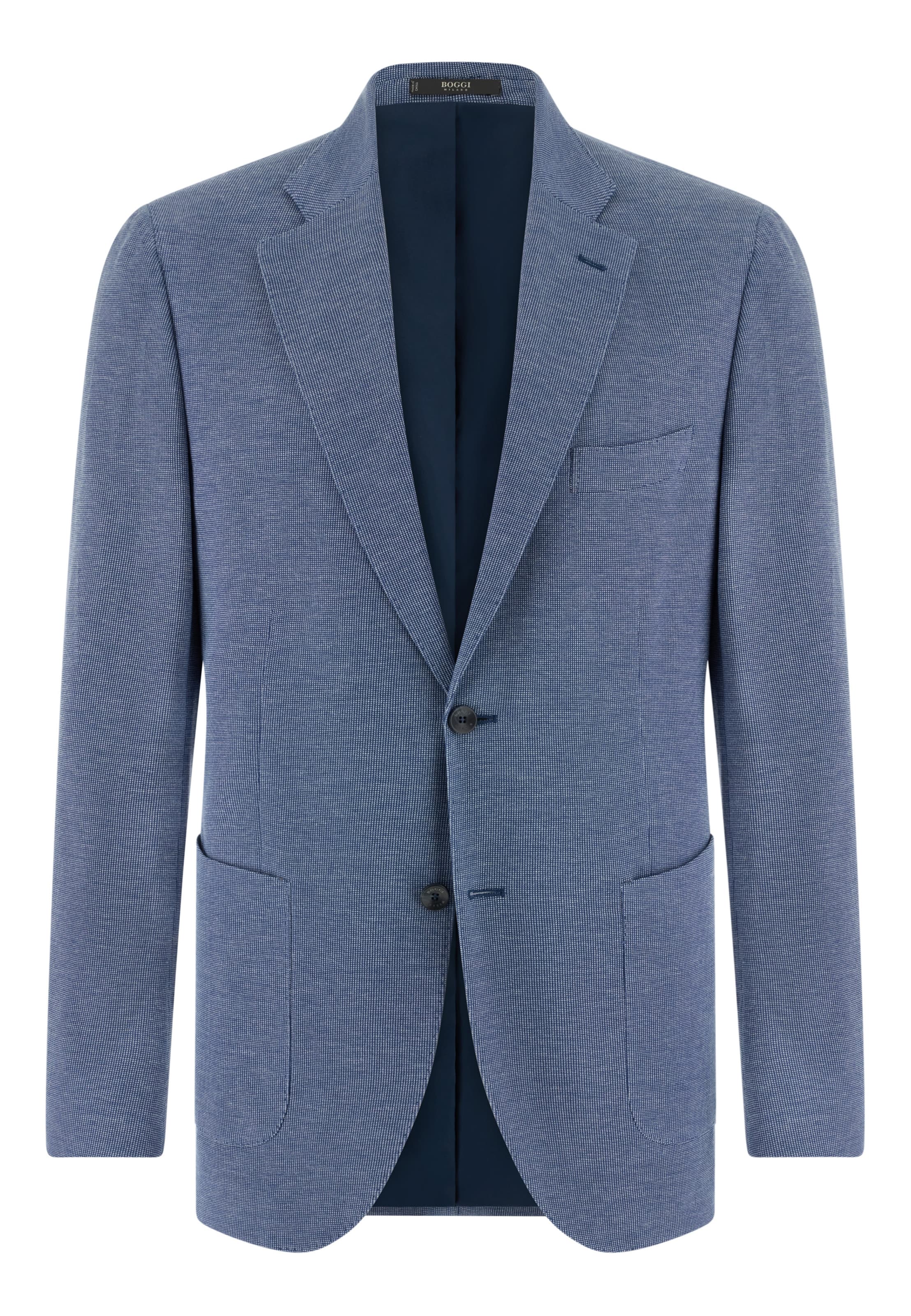Coupe regular Veste de costume Boggi Milano en bleu : devant