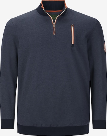 Charles Colby Sweatshirt ' Earl Padric ' in Blauw: voorkant