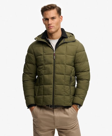 Veste mi-saison Superdry & Co en vert : devant