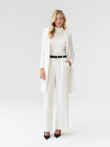 TATUUM Loose fit Pleat-front trousers 'MASDA' in White