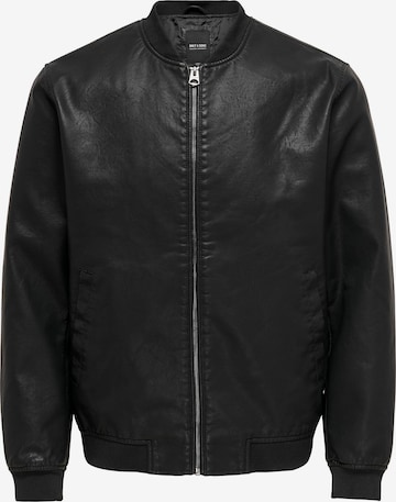 Only & SonsPrijelazna jakna 'Aksel' - crna boja: prednji dio