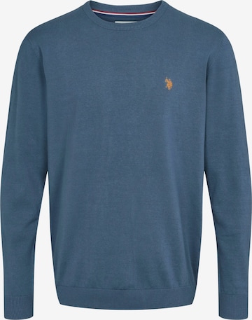 U.S. POLO ASSN. Trui 'Adair' in Blauw: voorkant