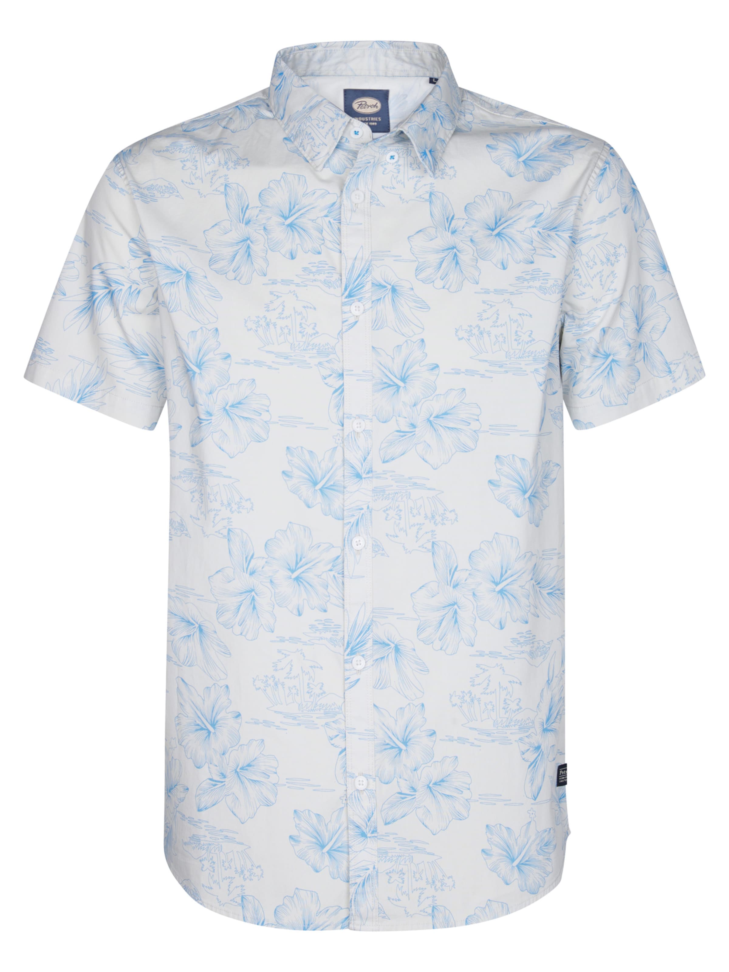 Petrol Industries Рубашка 'Oceanpark' в Белый: спереди
