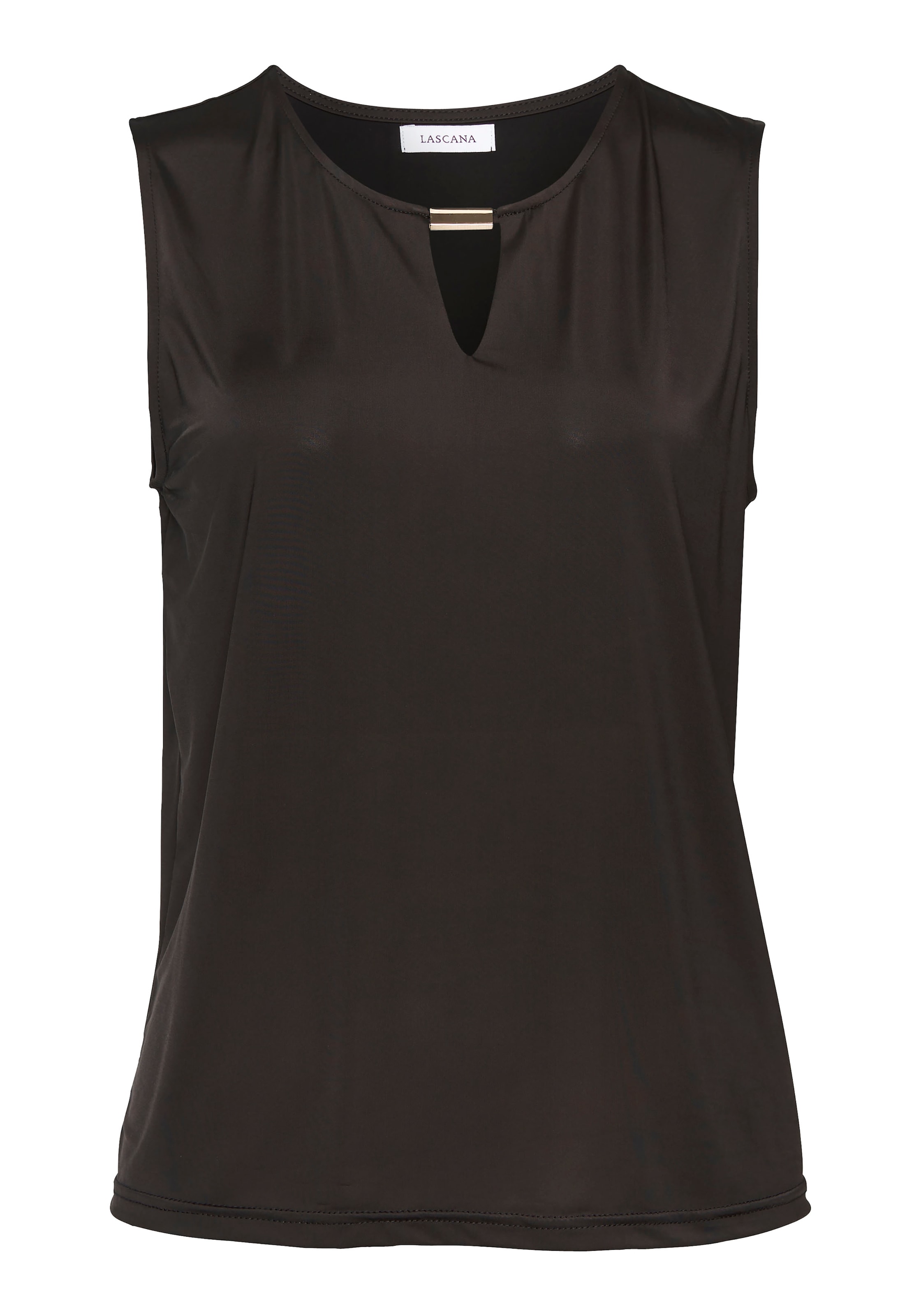 LASCANA Topp, värv must: eest vaates