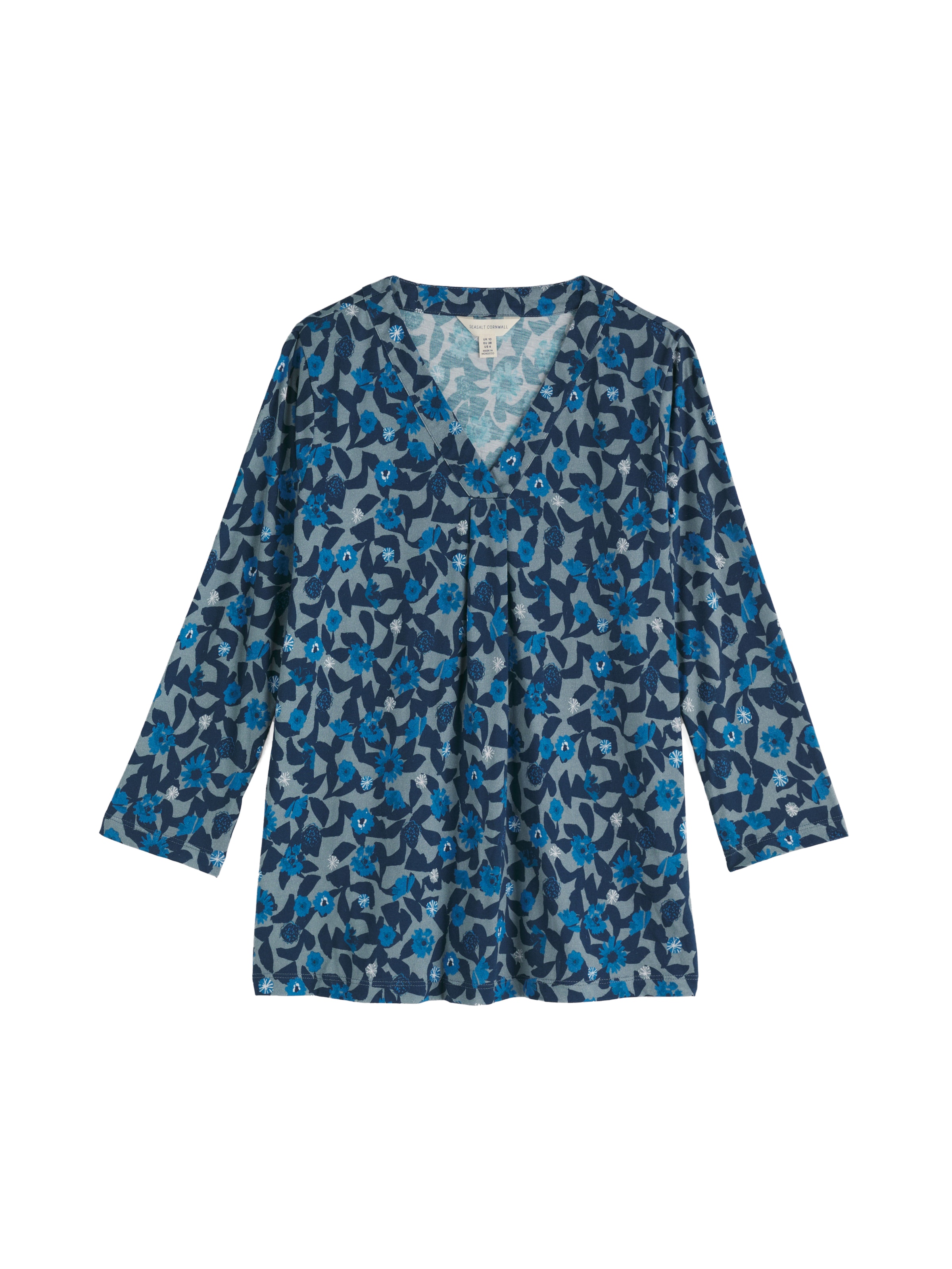 T-shirt Seasalt Cornwall en bleu : devant