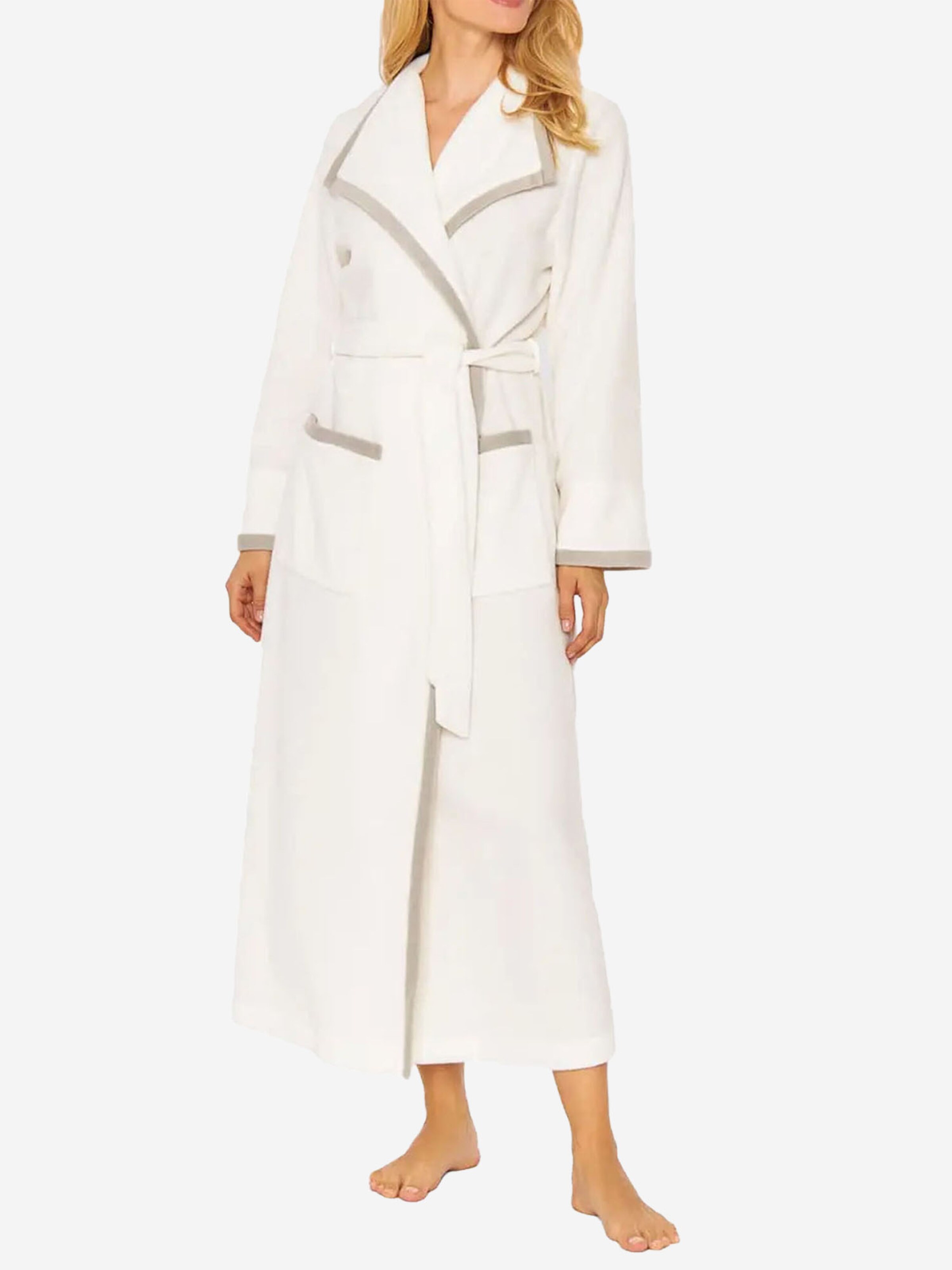 FÉRAUD PARIS Morgenmantel ' High Class ' in Beige: Vorderseite