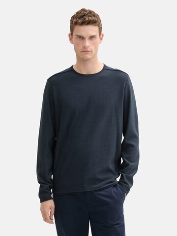 TOM TAILOR Pulover | modra barva: sprednja stran