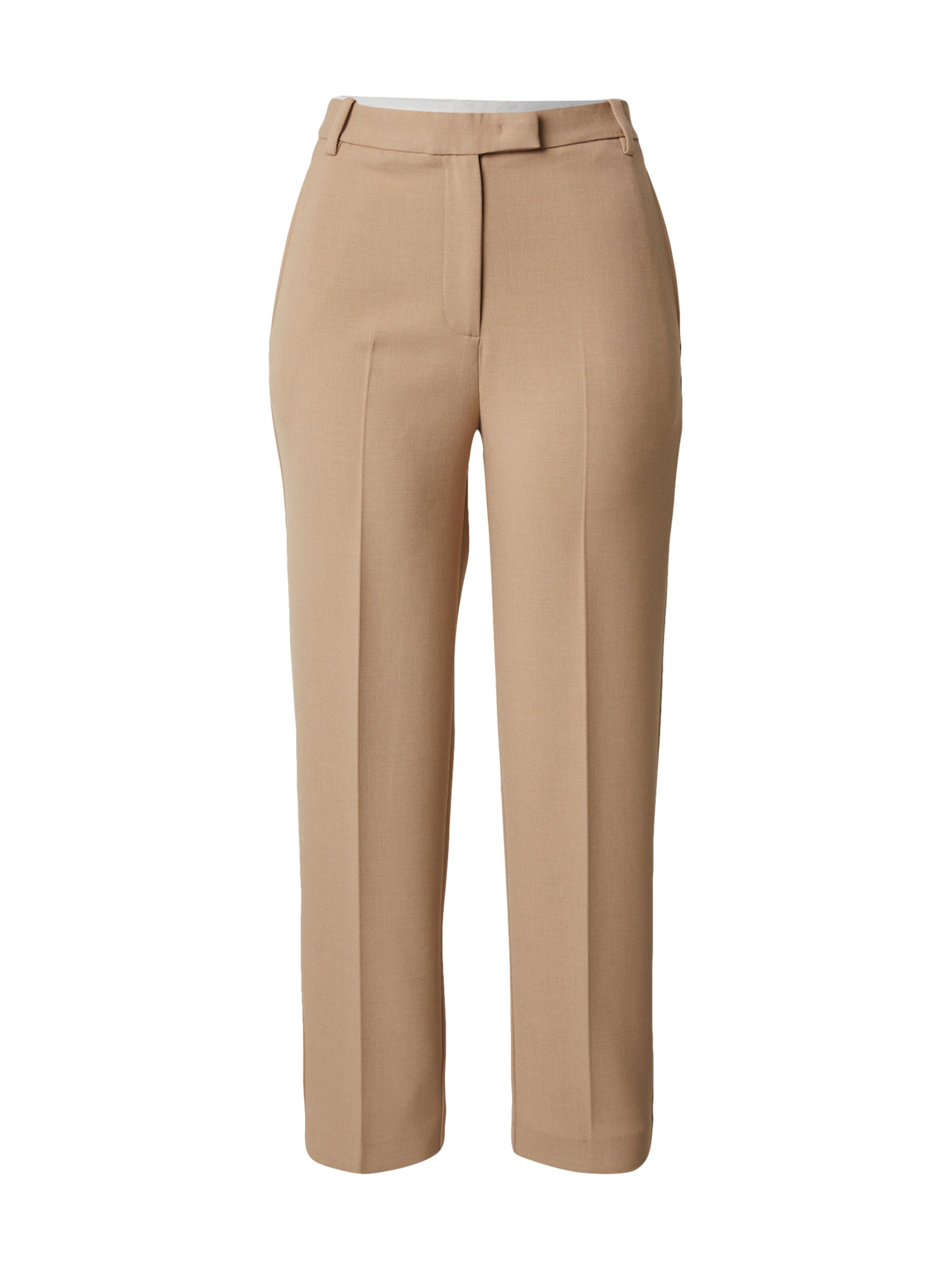 Coupe slim Pantalon à plis TOMMY HILFIGER en beige : devant