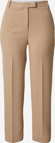 TOMMY HILFIGER Slim fit Trousers with creases in Beige: front