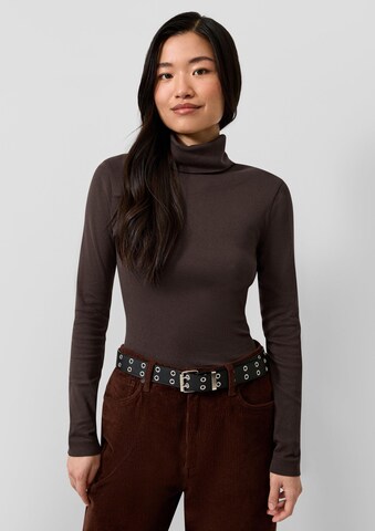 QS Shirt in Bruin: voorkant