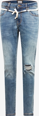 Urban Classics Slim fit Jeans in Blue: front