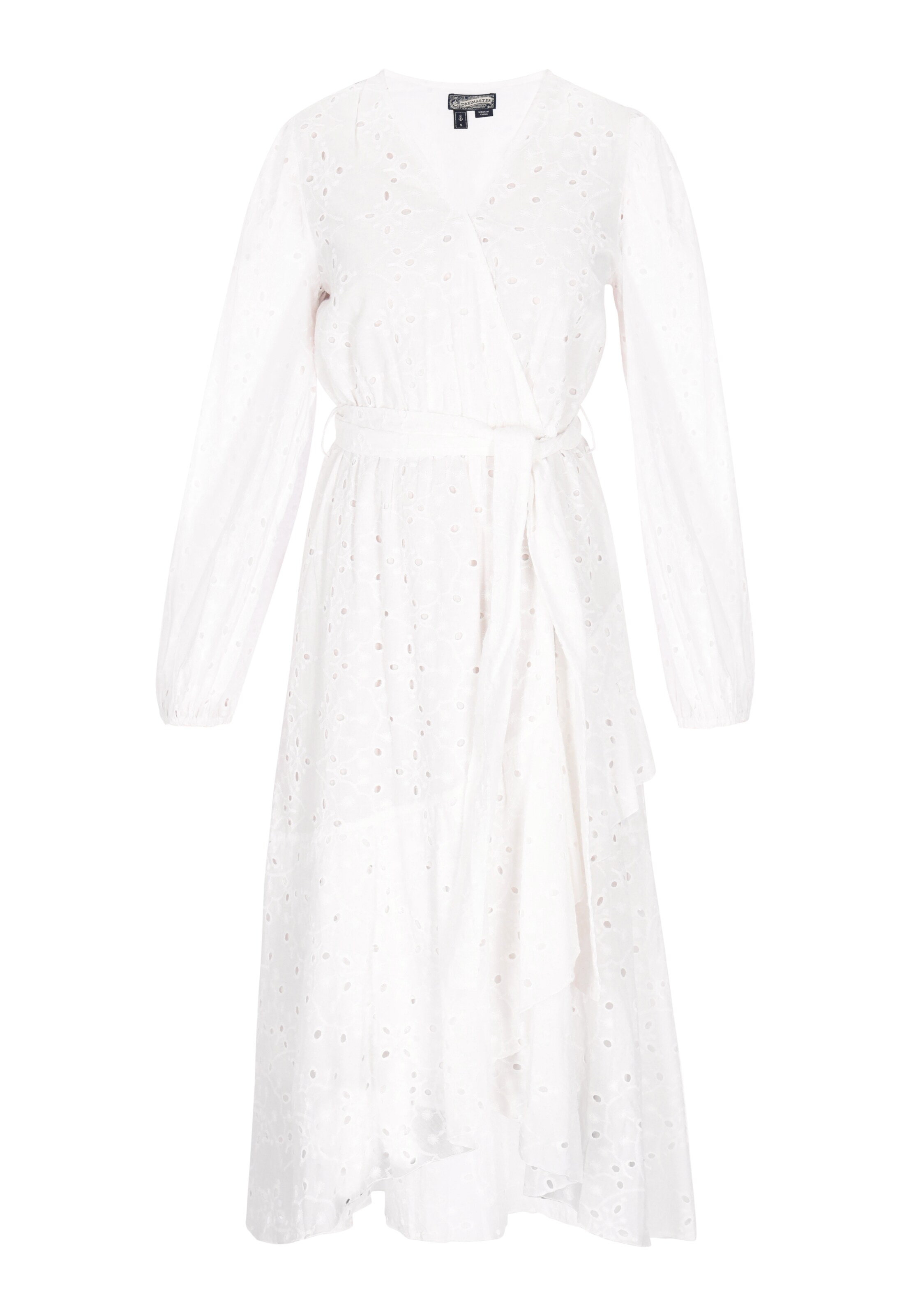 DreiMaster Vintage Šaty 'Classic Look' - Biela: predná strana