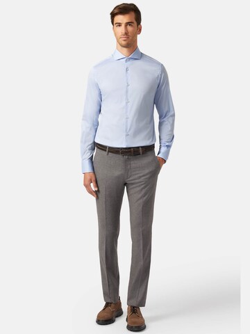 Boggi Milano Slim fit Overhemd in Blauw