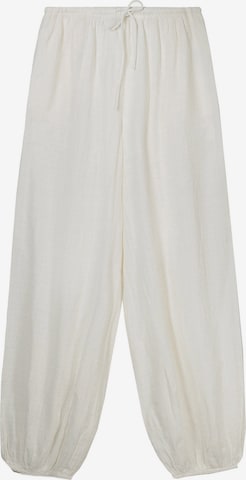 Bershka Ohlapna forma Hlače | bež barva: sprednja stran