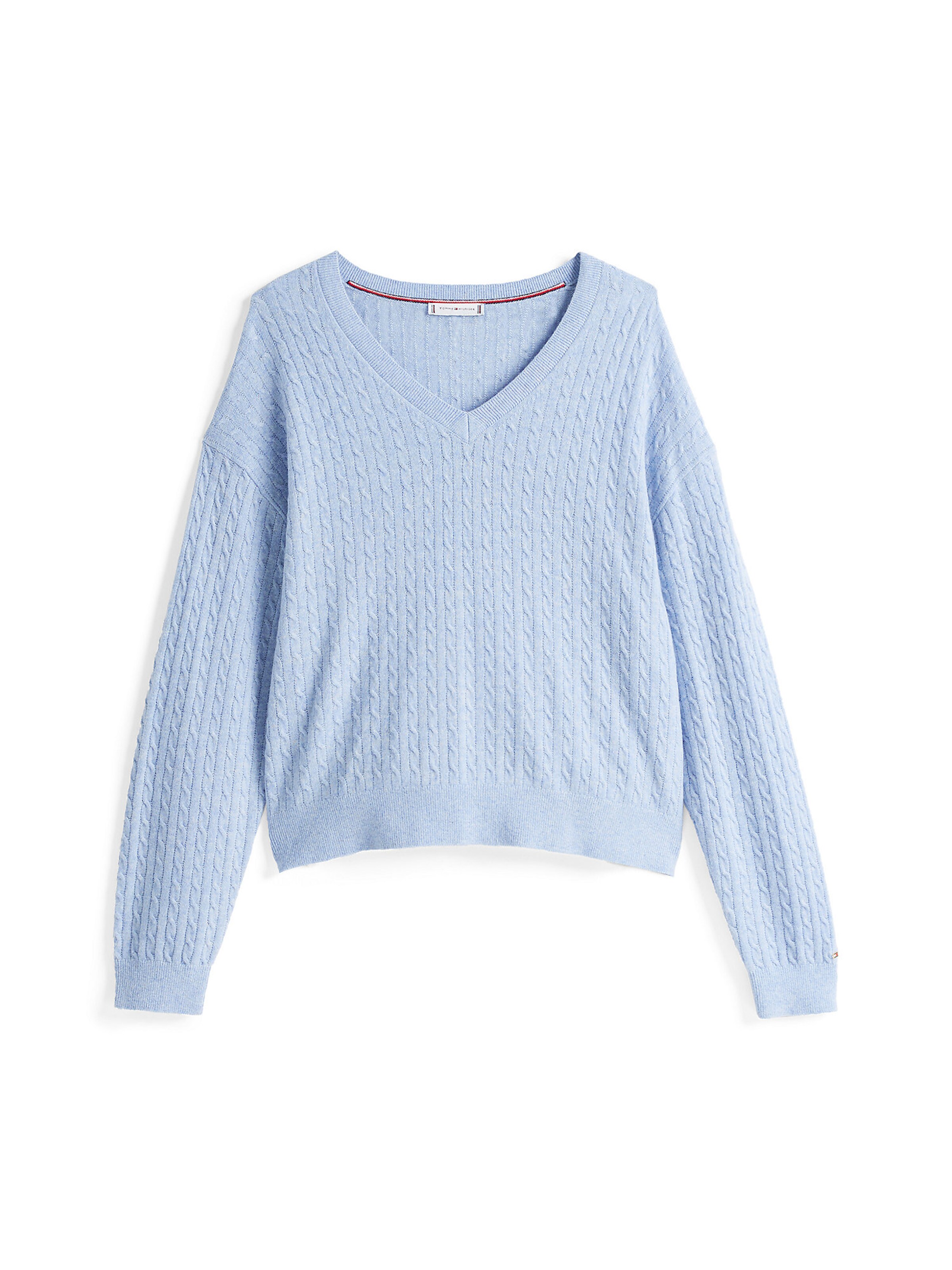 TOMMY HILFIGER Pullover in Blau: Vorderseite