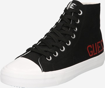 GUESS Sneakers hoog 'EDERLE' in Zwart: voorkant
