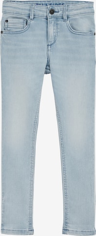 mėlyna WE Fashion Siauras Džinsai: priekis