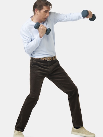 Regular Pantalon chino 'Bonn Acitve' MEYER en marron
