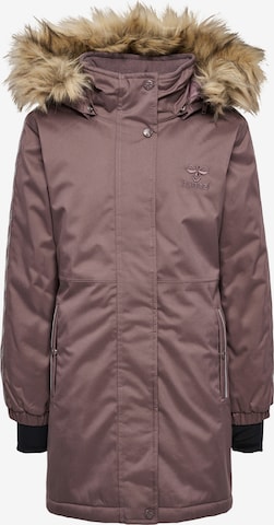 Hummel Performance Jacket in Brown: front