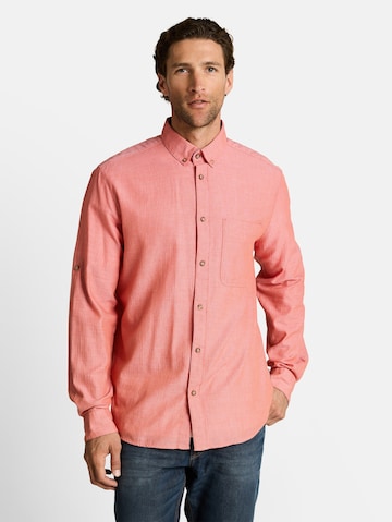 TOM TAILOR Regular fit Overhemd in Oranje: voorkant