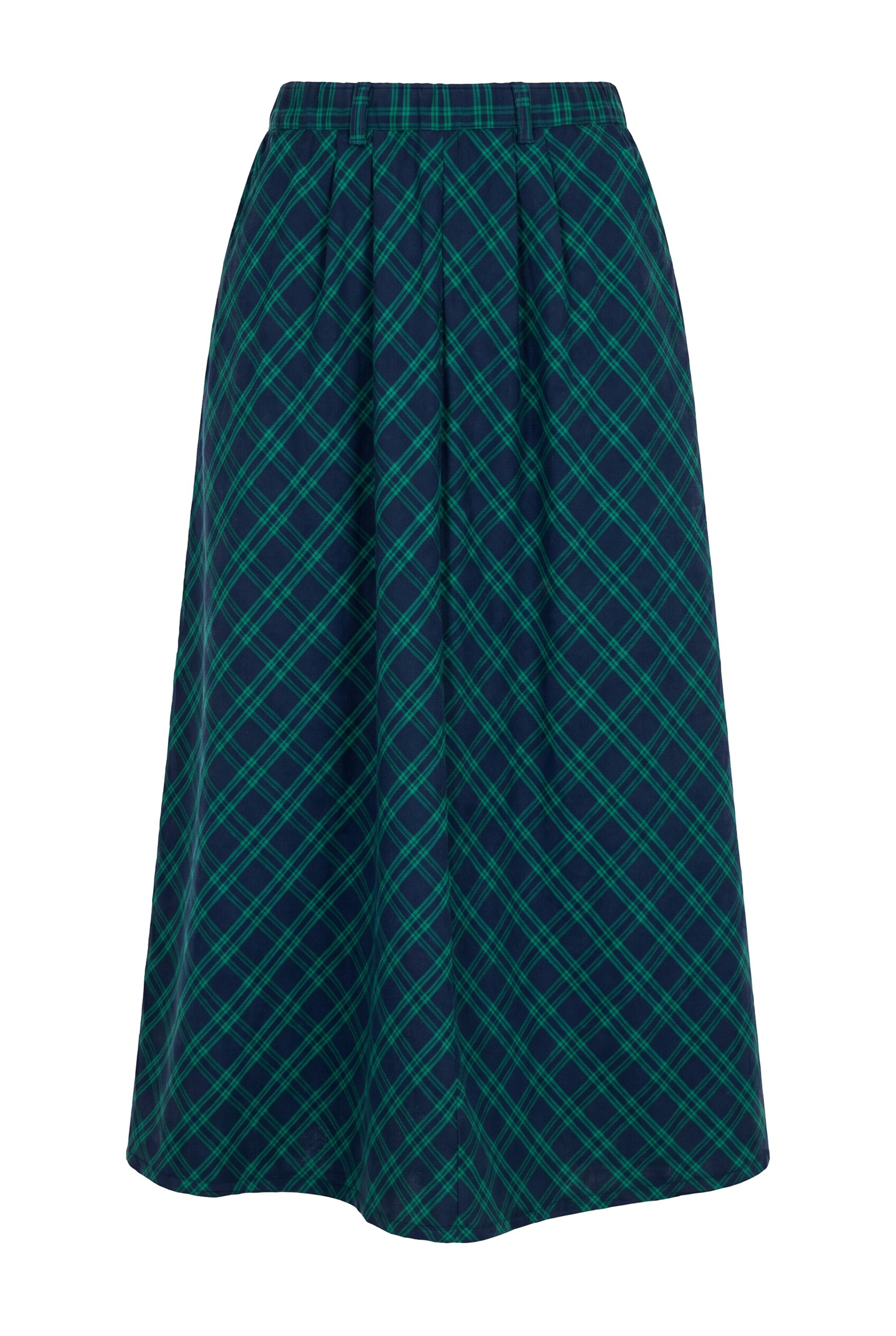 Ulla Popken Rok in 42-44 in de kleur Marine / Groen, Productweergave